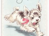 Birthday Card with Dogs Vintage Dog Collectibles I Antique Online