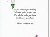 Birthday Card with Photo Insert Free Personalised Embroidered Birthday Card Bdyc010 by