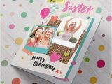 Birthday Card with Photo Upload Double Photo Upload Birthday Card Special Sister From 99p