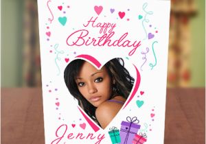 Birthday Card with Photo Upload Free Love Shape Gift Boxes Birthday Card Greetings World