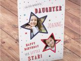 Birthday Card with Photo Upload Photo Upload Birthday Card Daughter Little Star From 99p