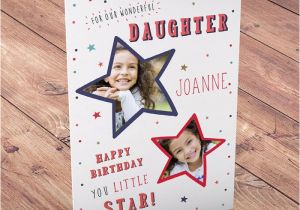 Birthday Card with Photo Upload Photo Upload Birthday Card Daughter Little Star From 99p