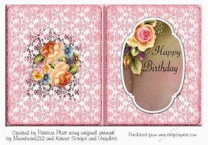 Birthday Card with Picture Insert Rose Happy Birthday A5 Insert Cup719257 1416 Craftsuprint