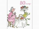 Birthday Cards 80 Year Old Woman Birthday Feast 80th Birthday Card Quentin Blake Same