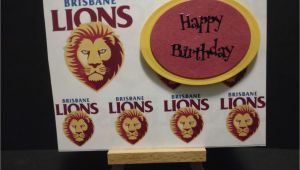 Birthday Cards Brisbane Roffeycreations Brisbane Lions Cards