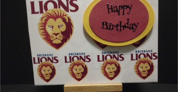 Birthday Cards Brisbane Roffeycreations Brisbane Lions Cards