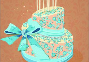 Birthday Cards Cakes Images Vintage Birthday Cake Background Art Vector Free Vector In