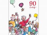 Birthday Cards Delivered Same Day 90th Unisex Birthday Card Quentin Blake Same Day