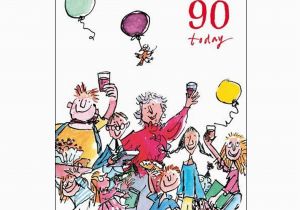 Birthday Cards Delivered Same Day 90th Unisex Birthday Card Quentin Blake Same Day