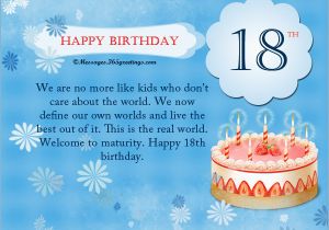 Birthday Cards for 18 Year Olds 18th Birthday Wishes Messages and Greetings