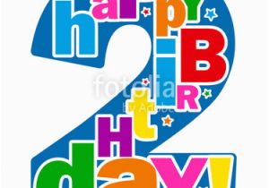 Birthday Cards for 2 Year Olds Quot Quot Happy 2nd Birthday Quot Card Second Two Years Old You Re 2