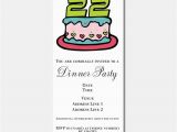 Birthday Cards for 22 Year Olds 22nd Birthday Party 22nd Birthday Party Stationery Cards