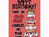 Birthday Cards for 22 Year Olds Happy Birthday 22 Years Old Greeting Card Zazzle