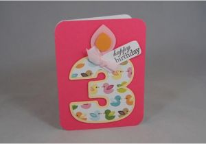 Birthday Cards for 3 Years Old Girl Birthday Card 3 Year Old Girl