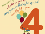 Birthday Cards for 4 Year Olds for A Special 4 Year Old Free for Kids Ecards Greeting