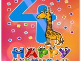 Birthday Cards for 4 Year Olds Happy 4th Birthday Wishes for 4 Year Old Boy or Girl