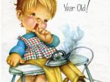 Birthday Cards for 4 Year Olds Vintage Birthday Greeting Card for Four 4 Year Old Child
