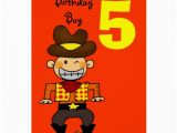 Birthday Cards for 5 Year Old Boy 5 Year Old Birthday Boy Card Zazzle