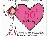 Birthday Cards for 50 Year Old Woman Happy Happy Happy 50th Birthday Juicy Lucy Designs
