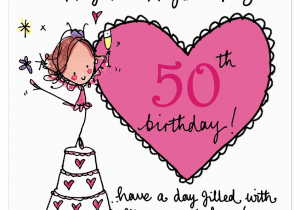 Birthday Cards for 50 Year Old Woman Happy Happy Happy 50th Birthday Juicy Lucy Designs