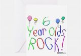 Birthday Cards for 6 Year Olds 6 Year Old Birthday Greeting Cards Thank You Cards and