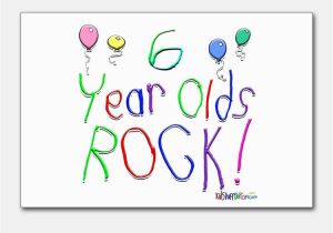 Birthday Cards for 6 Year Olds Happy Birthday 6 Year Old Postcards Happy Birthday 6
