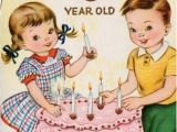 Birthday Cards for 6 Year Olds Vintage Birthday Card for Six Year Old Vintage
