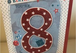 Birthday Cards for 8 Year Old Boy Boys 8th Birthday Card 8 Year Old Boy Eight Little