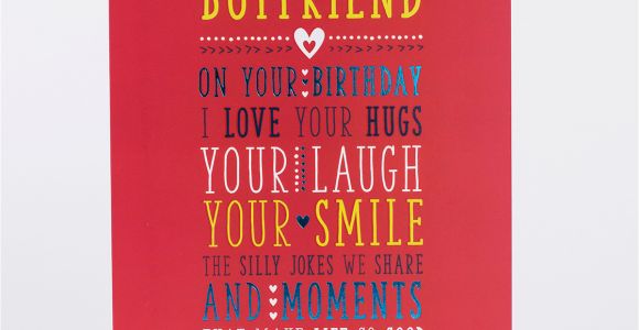 Birthday Cards for A Boyfriend Birthday Card for My Boyfriend Only 89p
