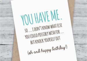 Birthday Cards for A Boyfriend Boyfriend Birthday Birthday Card Funny Boyfriend Card