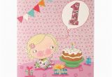 Birthday Cards for Baby Girl 1st Happy 1st Birthday Baby Girl Card Www Imgkid Com the