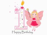 Birthday Cards for Baby Girl 1st Happy First Birthday Candle Baby Girl Greeting Card with