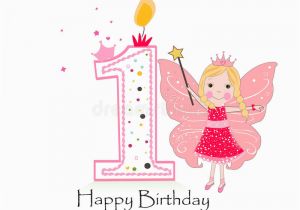Birthday Cards for Baby Girl 1st Happy First Birthday Candle Baby Girl Greeting Card with