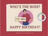 Birthday Cards for Boss Funny who 39 S the Boss Birthday Funny Birthday Card tony Danza