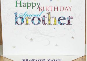Birthday Cards for Brother with Name Birthday Wishes Card for Brother First Birthday Invitations