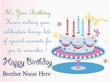 Birthday Cards for Brother with Name Happy Birthday Quotes for Brother Name