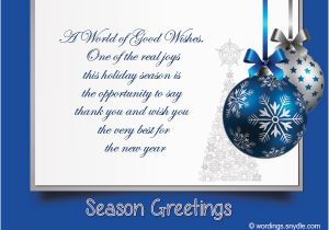 Birthday Cards for Business associates Christmas Messages for Business Wordings and Messages