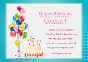 Birthday Cards for Cousin Sister Birthday Wishes for Cousin Wordings and Messages