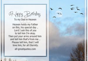 Birthday Cards for Dad In Heaven Happy Birthday to My Dad In Heaven Heaven Holds My Father