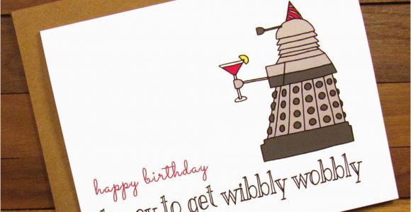 Birthday Cards for Doctors Funny Birthday Card Dr who Birthday Card Timey to Get