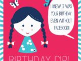 Birthday Cards for Face Book Facebook Birthday Card by Allihopa Notonthehighstreet Com