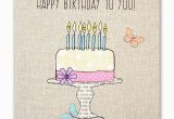 Birthday Cards for Females Birthday Cake butterflies Birthday Card Karenza Paperie