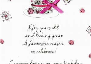 Birthday Cards for Females Female 50th Birthday Greeting Card Cards Love Kates