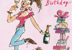 Birthday Cards for Females Quentin Blake Female Happy Birthday Greeting Card Cards