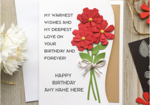 Birthday Cards for Friends with Name Beautiful Rose Birthday Cards for Friends with Name