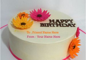Birthday Cards for Friends with Name Birthday Wishes Cake for Best Friend Wishes Greeting Card