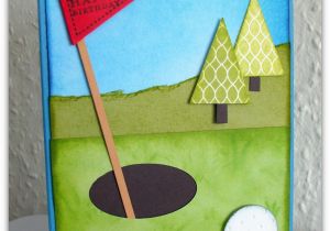 Birthday Cards for Golfers Flower Sparkle Golf Birthday Card for Brett