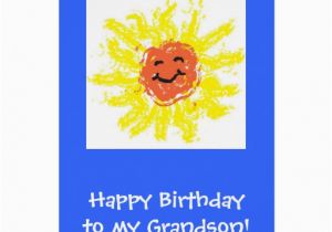 Birthday Cards for Grandson to Print Card Happy Birthday Grandson Greeting Card Zazzle