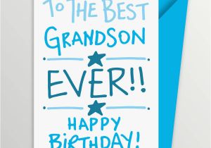 Birthday Cards for Grandson to Print Grandson Birthday Card by A is for Alphabet