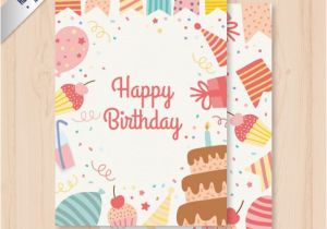 Birthday Cards for Her Free Download Cute Birthday Card Vector Free Download